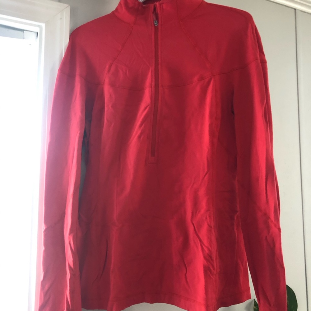 Size 10 women’s red lululemon zip up